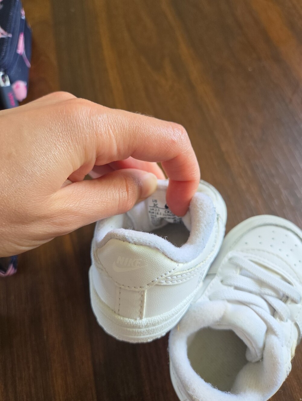 Nike Air Force 1 Crib Shoes – Triple White Size 3C Baby Unisex Boy Girl - Picture 9 of 9